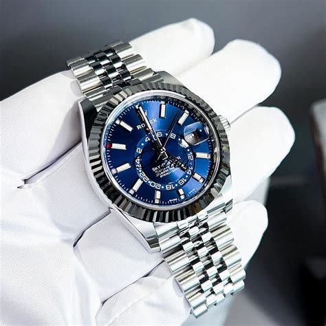 SS Rolex Sky Dweller Blue vs. AP Royal Oak 41mm 15400 Blue